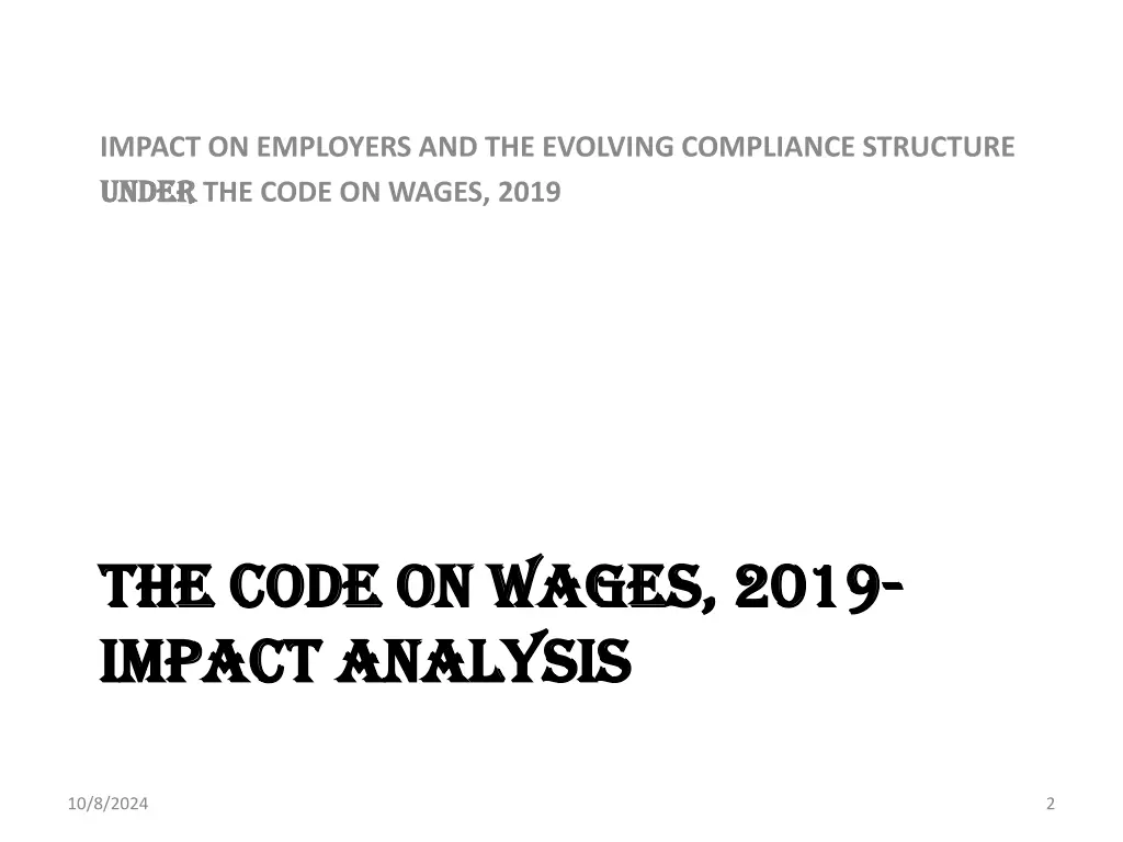 impact on employers and the evolving compliance