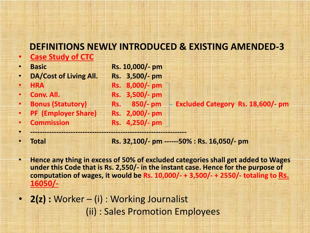 definitions newly introduced existing amended 2