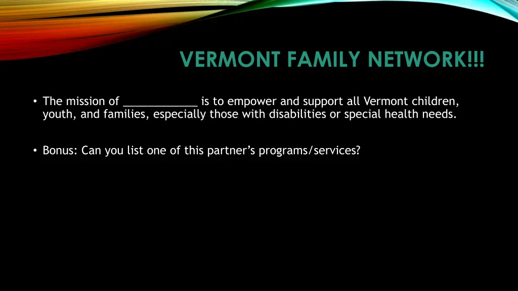 vermont family network