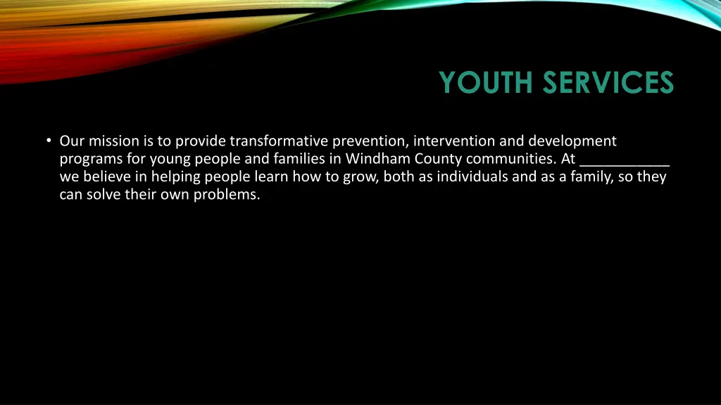 youth services