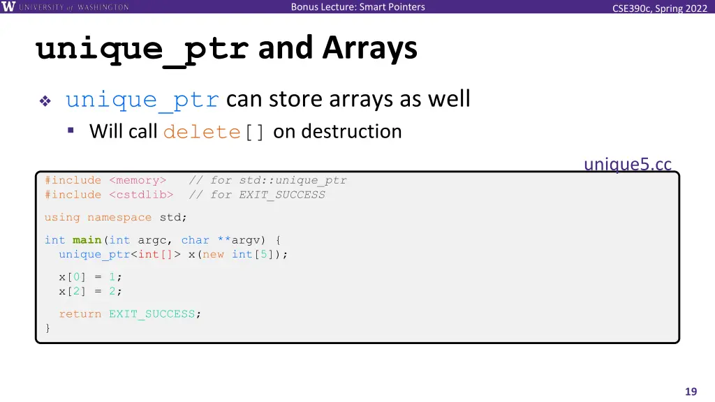 bonus lecture smart pointers 18