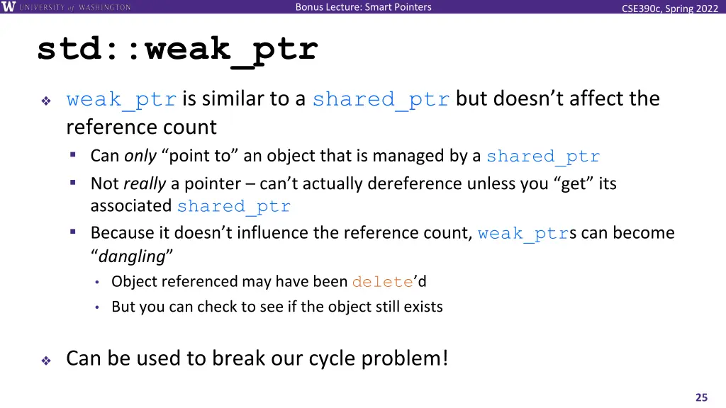 bonus lecture smart pointers 24