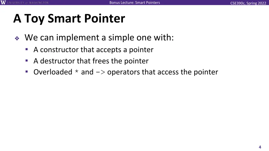 bonus lecture smart pointers 3