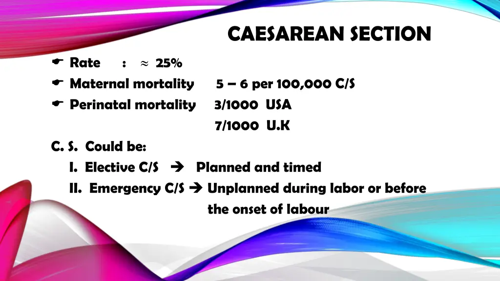 caesarean section