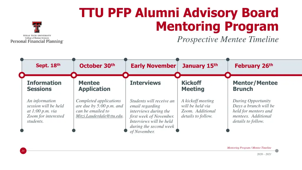 ttu pfp alumni advisory board mentoring program 1