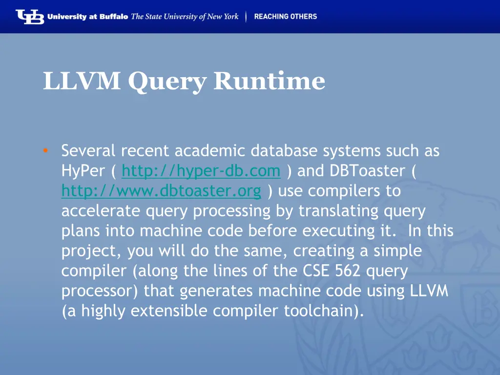 llvm query runtime