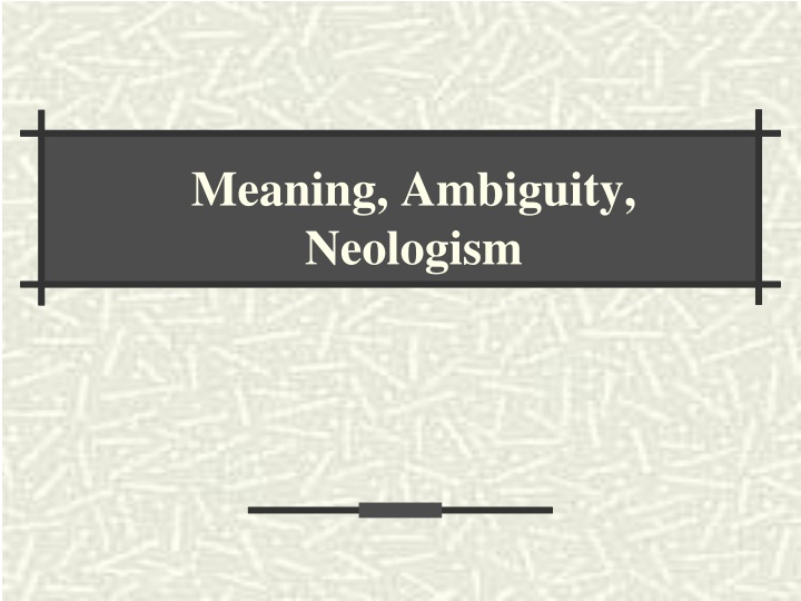 the philosophy of education meaning ambiguity