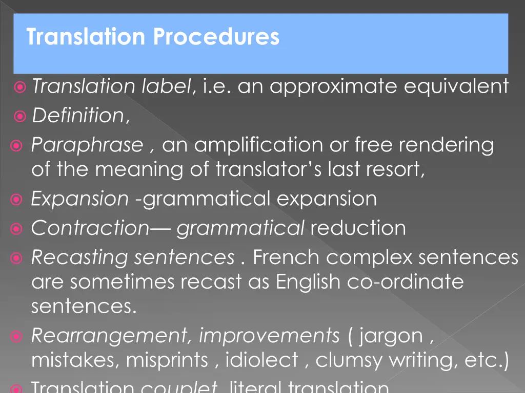 translation procedures 1