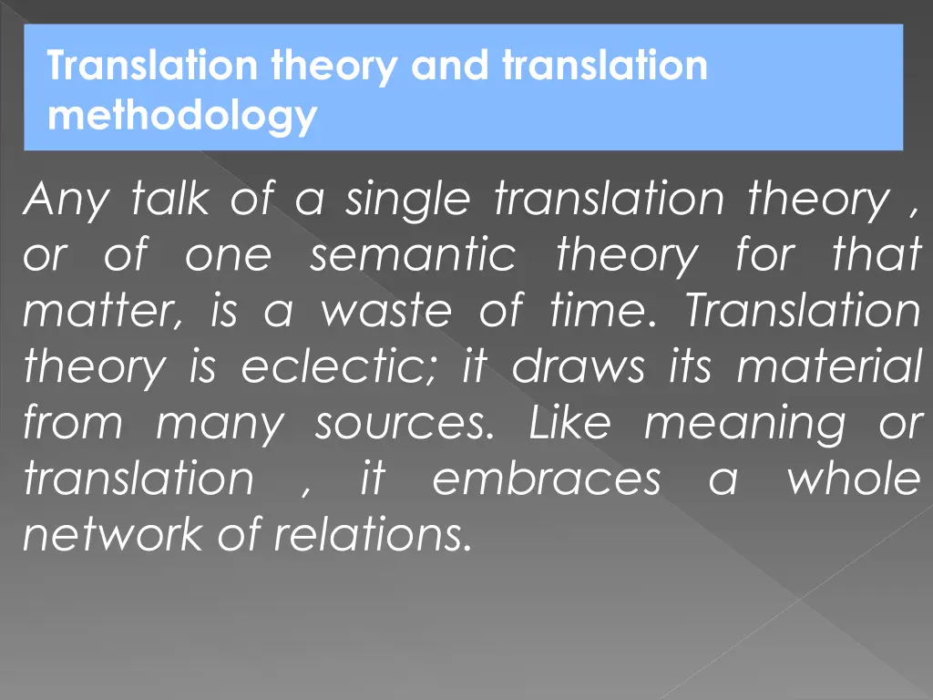 translation theory and translation methodology 3