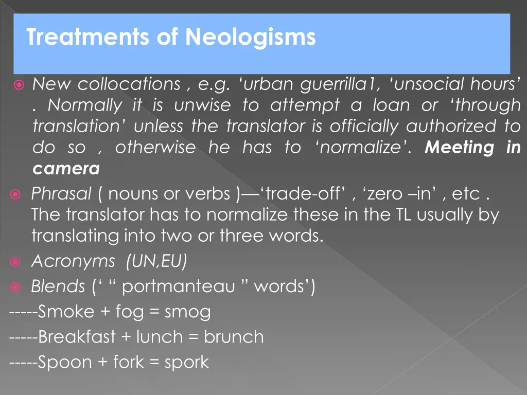 treatments of neologisms 2