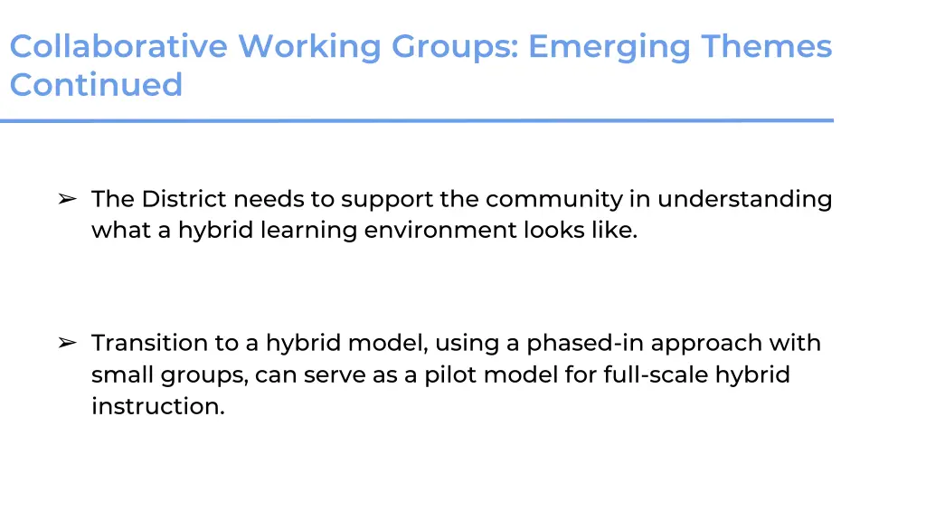 collaborative working groups emerging themes 1