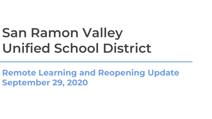 san ramon valley unified school district