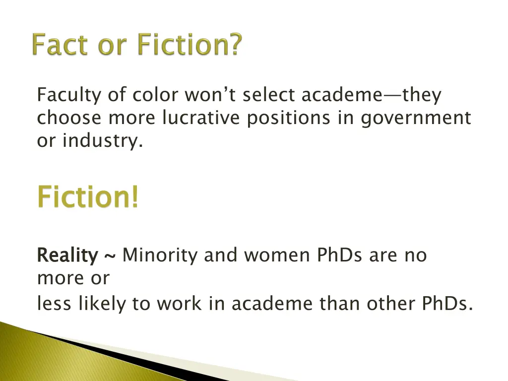 faculty of color won t select academe they choose