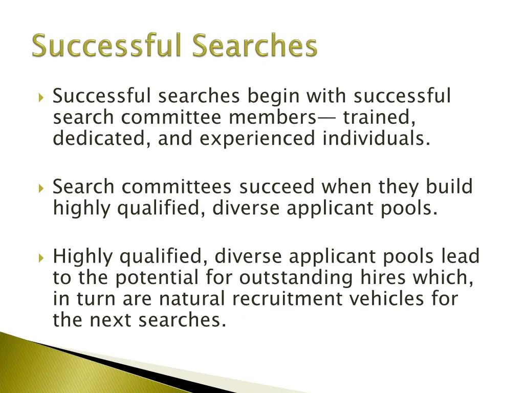 successful searches begin with successful search