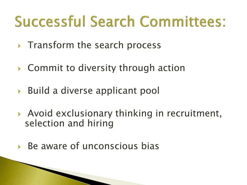 transform the search process