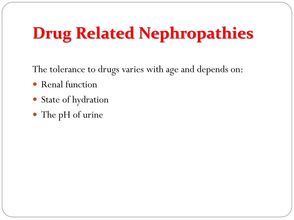 drug related nephropathies 2