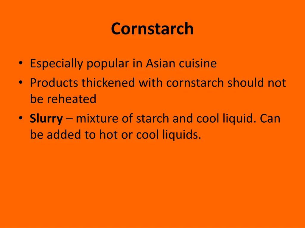 cornstarch