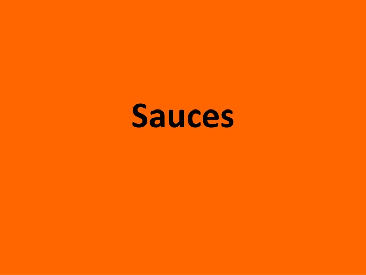 sauces