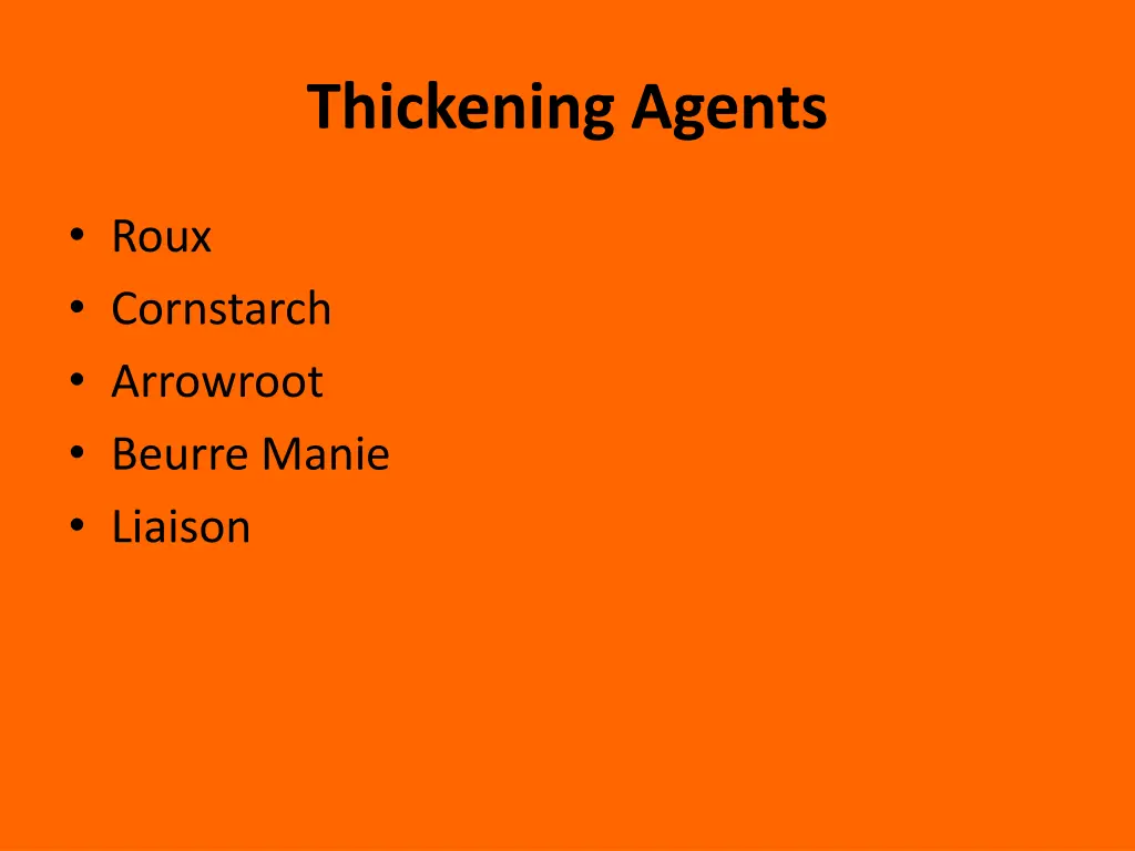 thickening agents