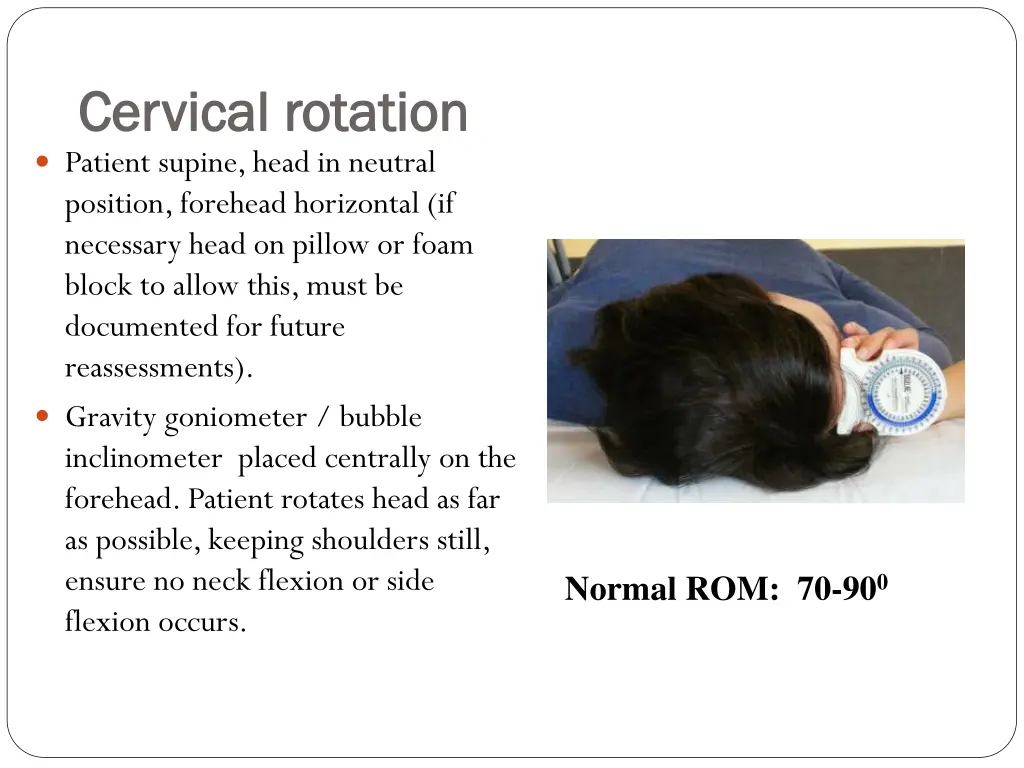 cervical rotation cervical rotation patient