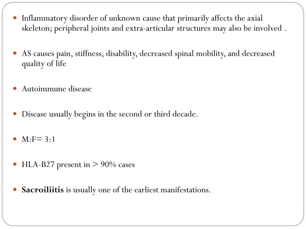 inflammatory disorder of unknown cause that