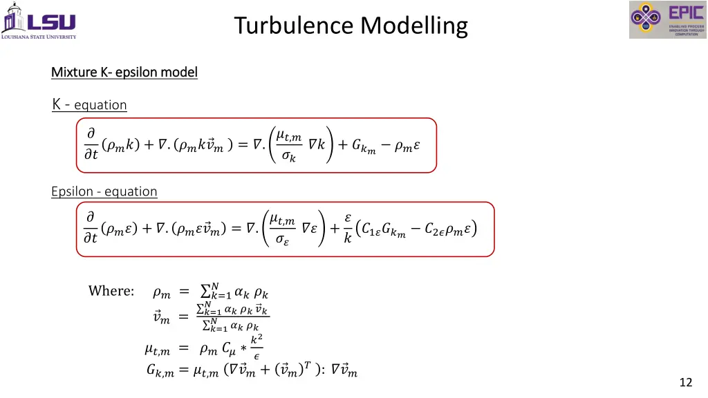 turbulence modelling