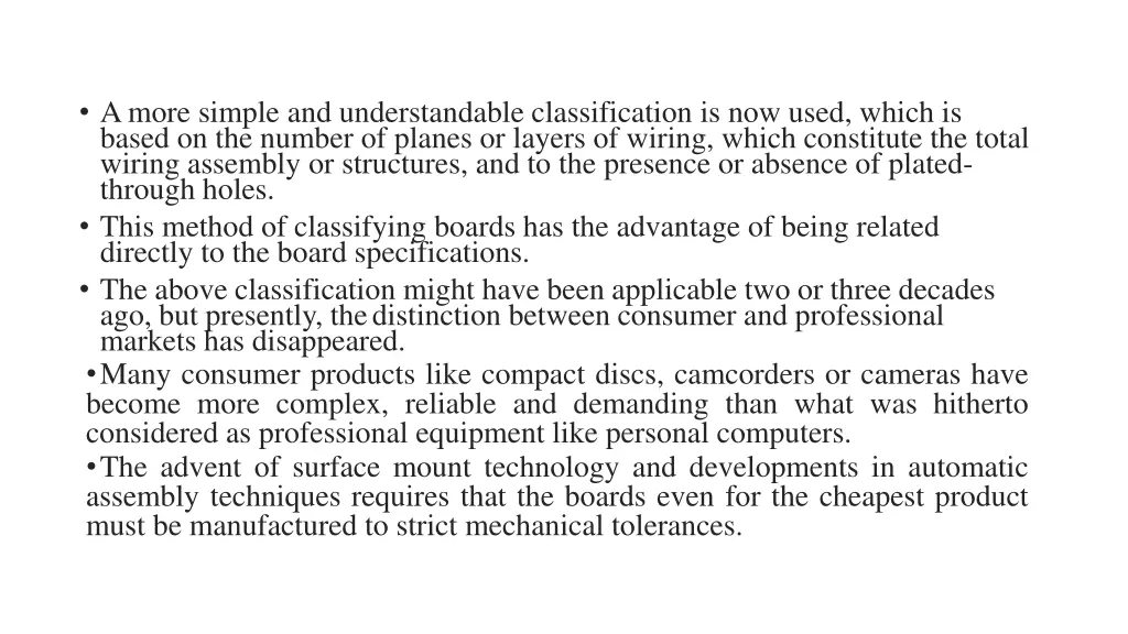 a more simple and understandable classification