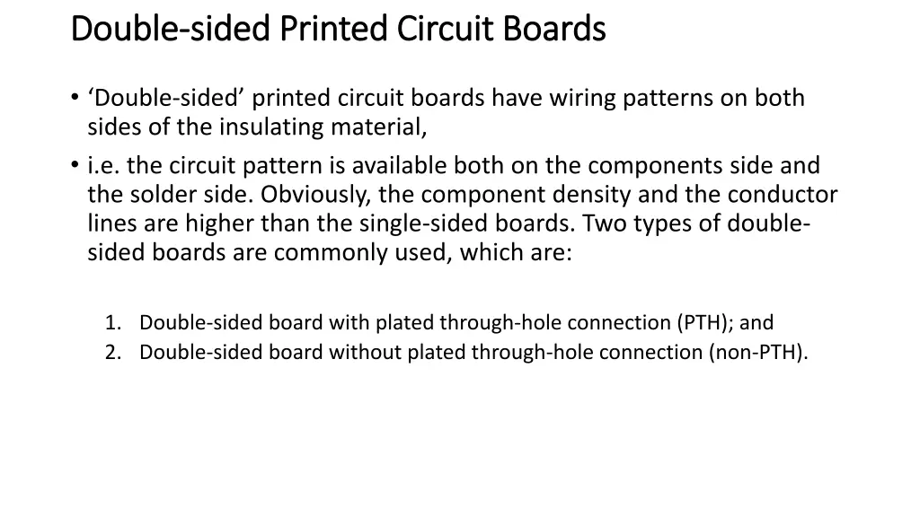 double double sided printed circuit boards sided