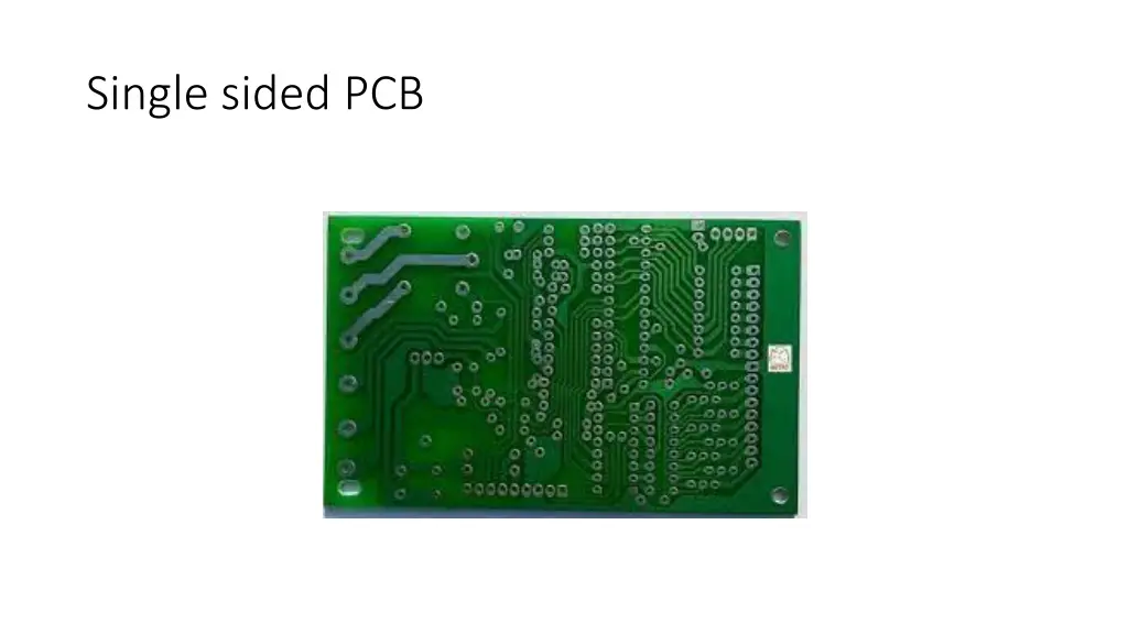 single sided pcb