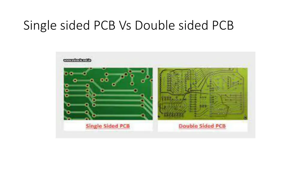 single sided pcb vs double sided pcb