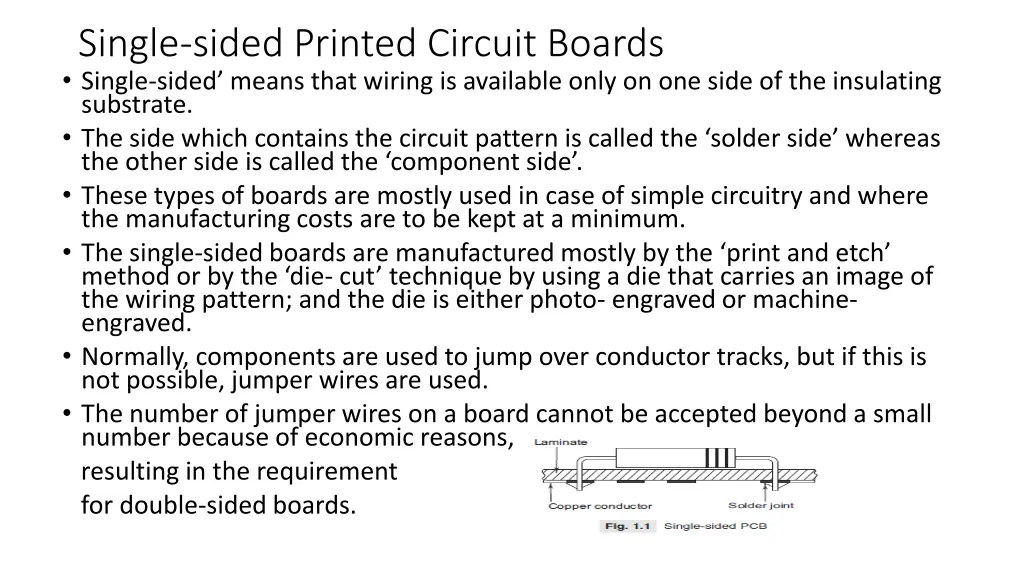 single sided printed circuit boards single sided