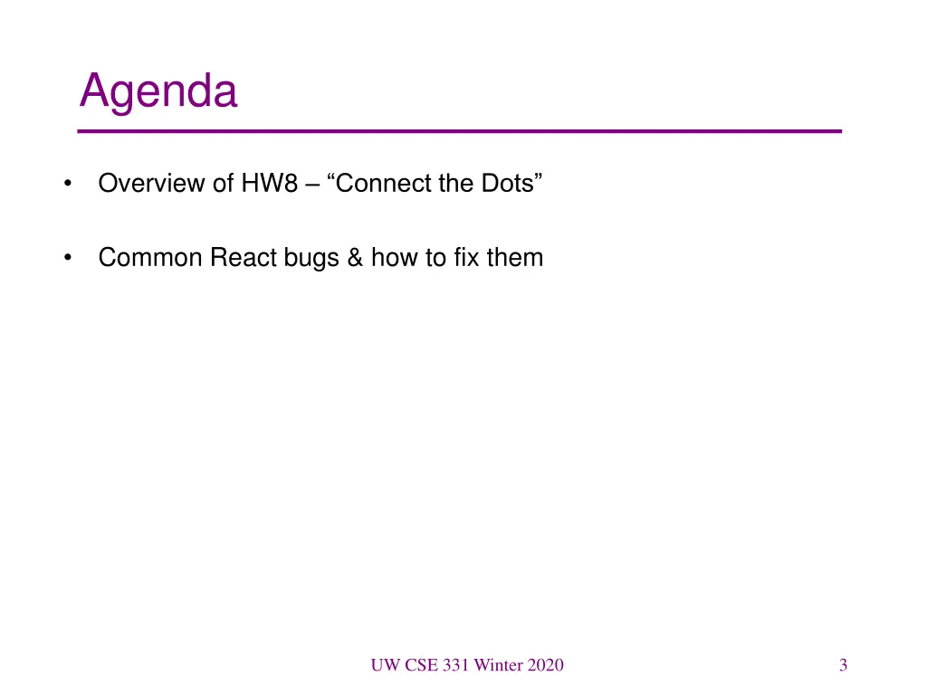 agenda