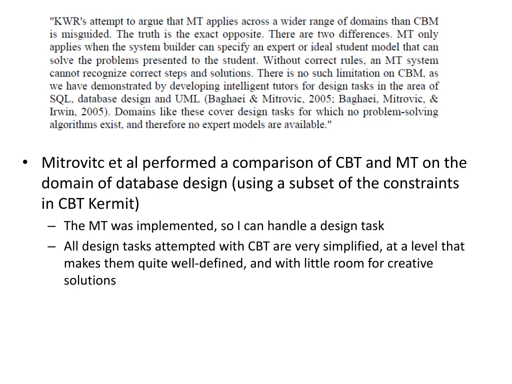 mitrovitc et al performed a comparison