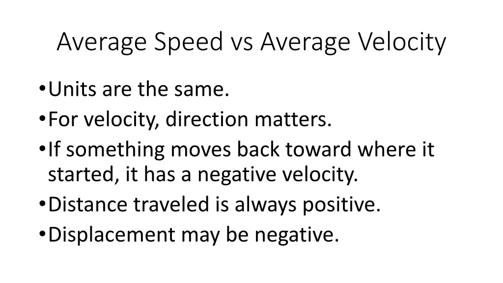 average speed vs average velocity