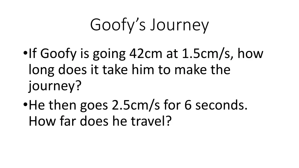 goofy s journey