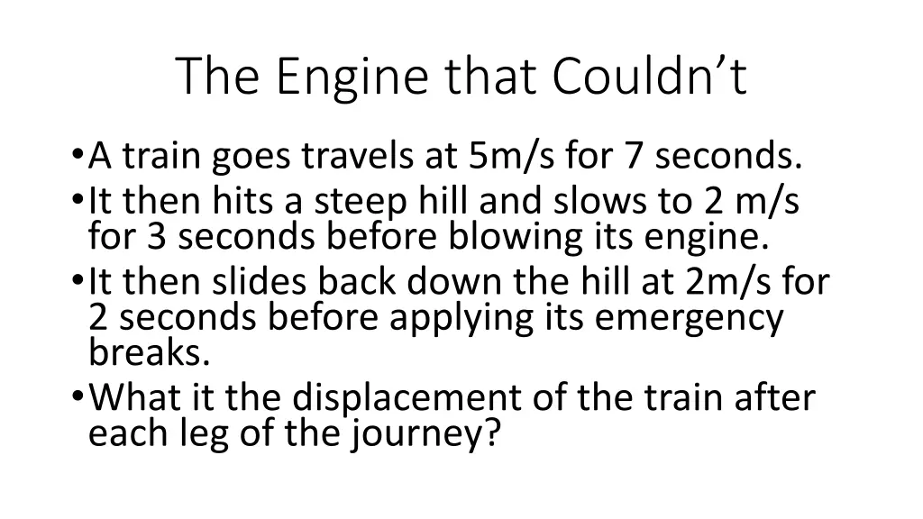 the engine that couldn t