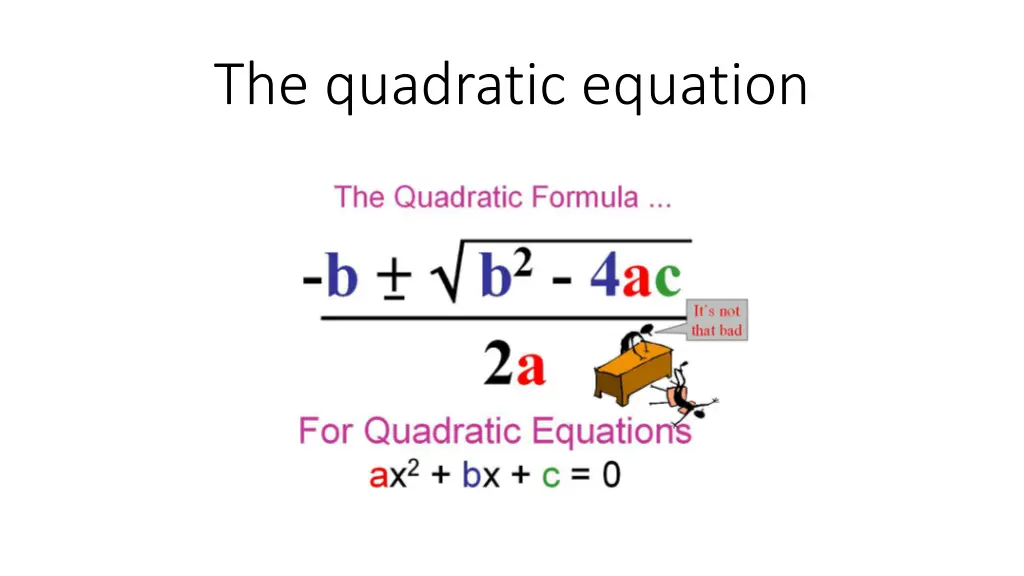 the quadratic equation