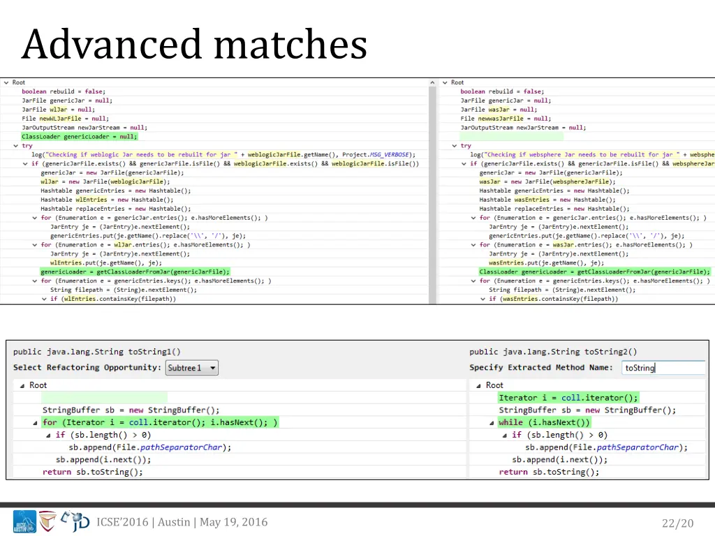 advanced matches