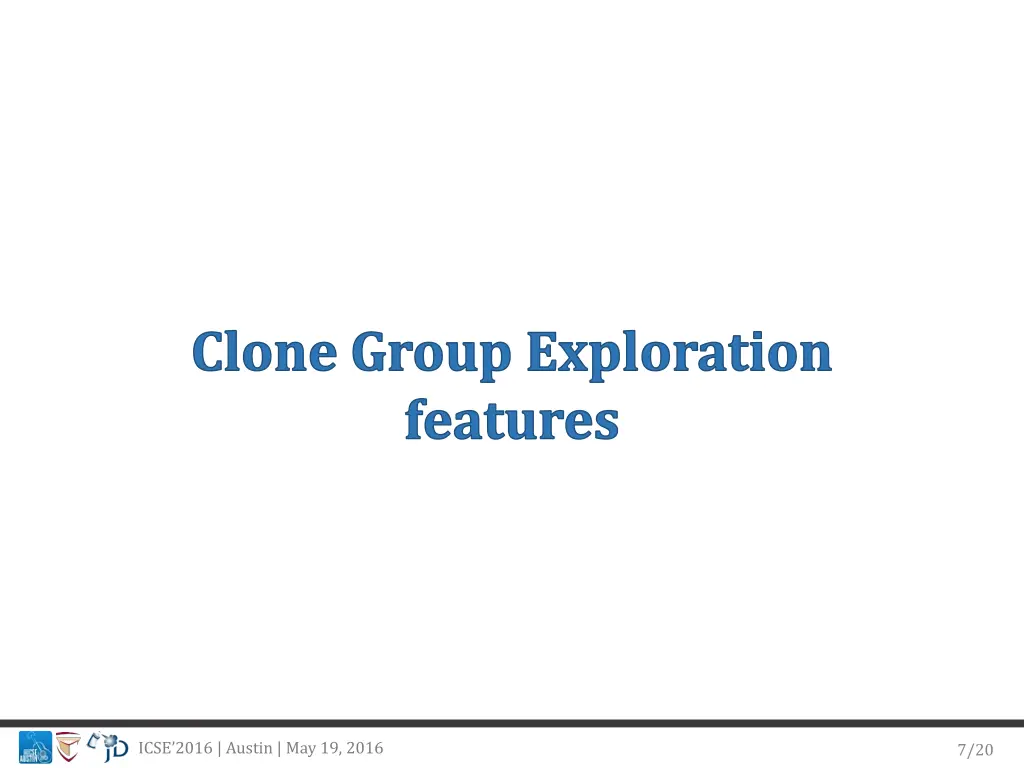 clone group exploration features