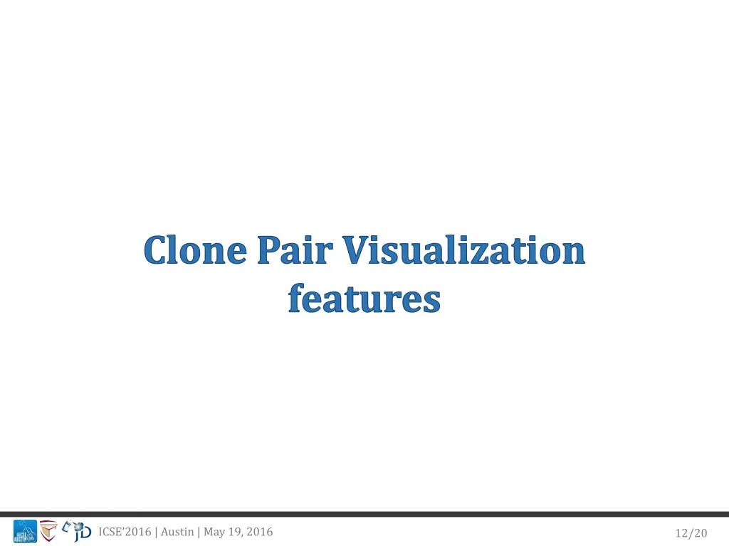 clone pair visualization features