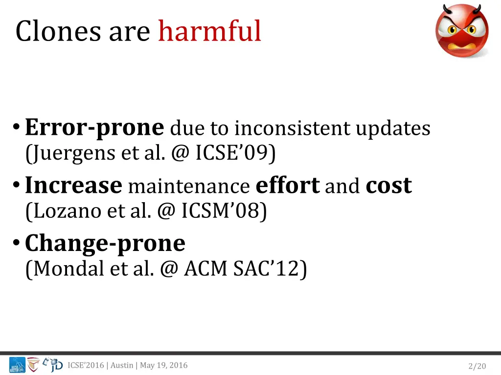 clones are harmful