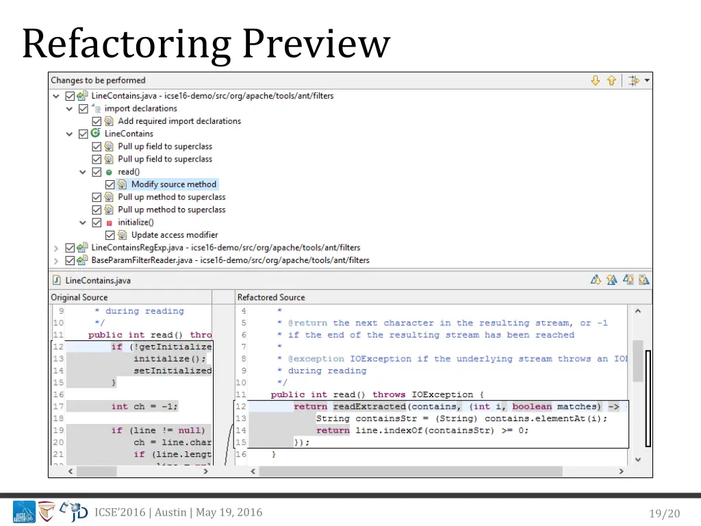 refactoring preview