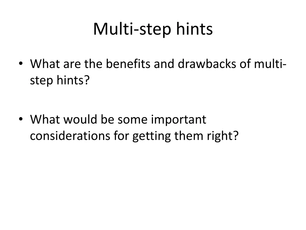 multi step hints 2