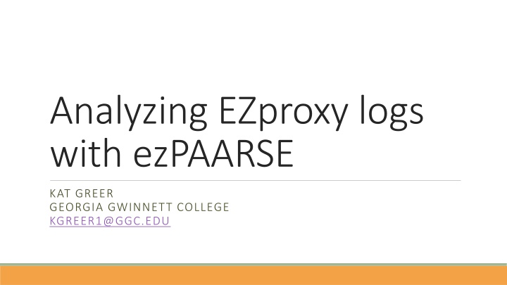 analyzing ezproxy logs with ezpaarse