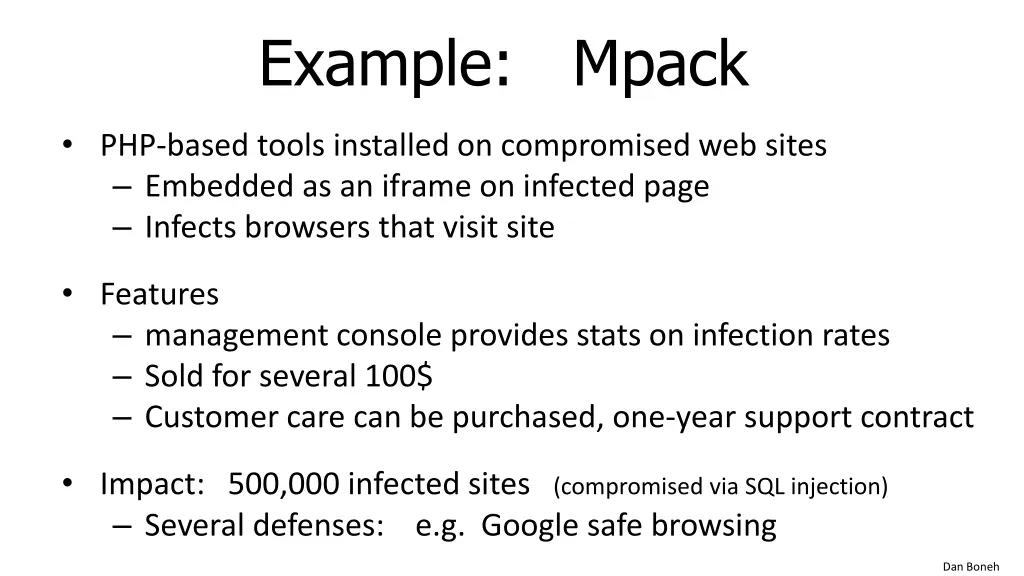 example mpack