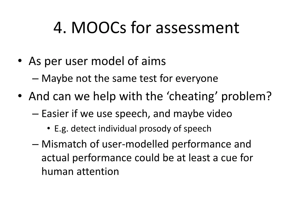 4 moocs for assessment