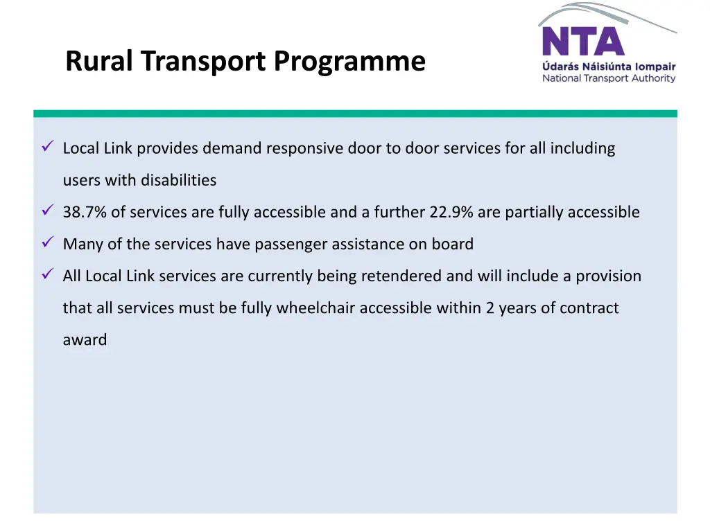 rural transport programme