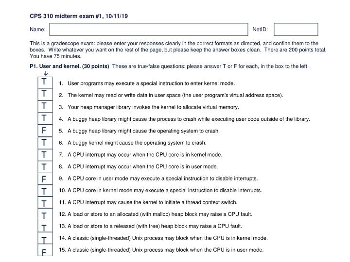 cps 310 midterm exam 1 10 11 19