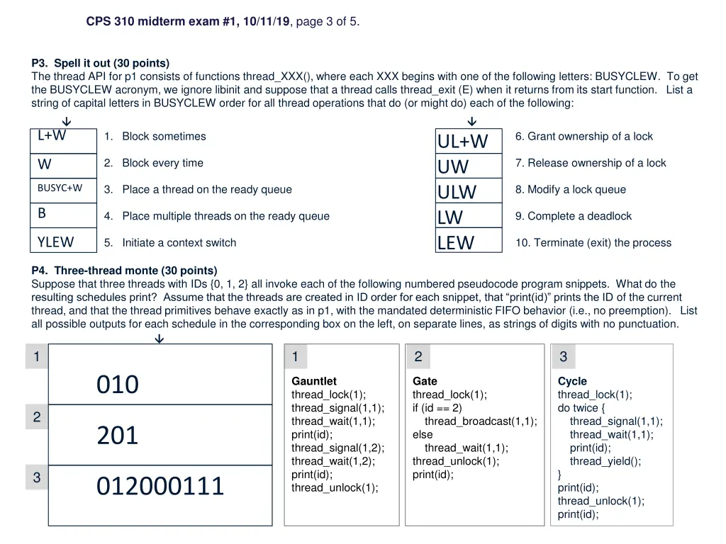 cps 310 midterm exam 1 10 11 19 page 3 of 5