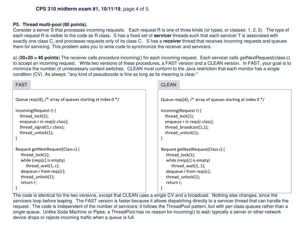 cps 310 midterm exam 1 10 11 19 page 4 of 5